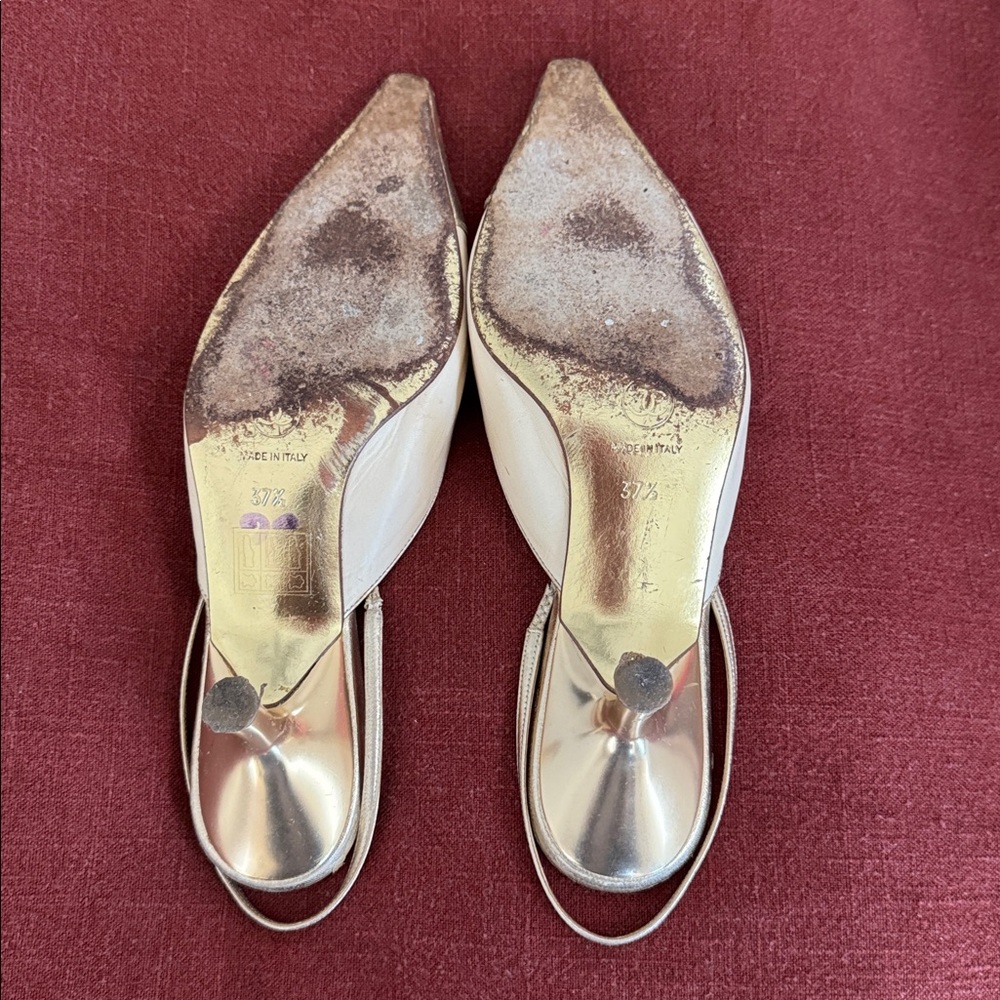 Vintage Chanel Slingback Heels - Picture 4 of 6